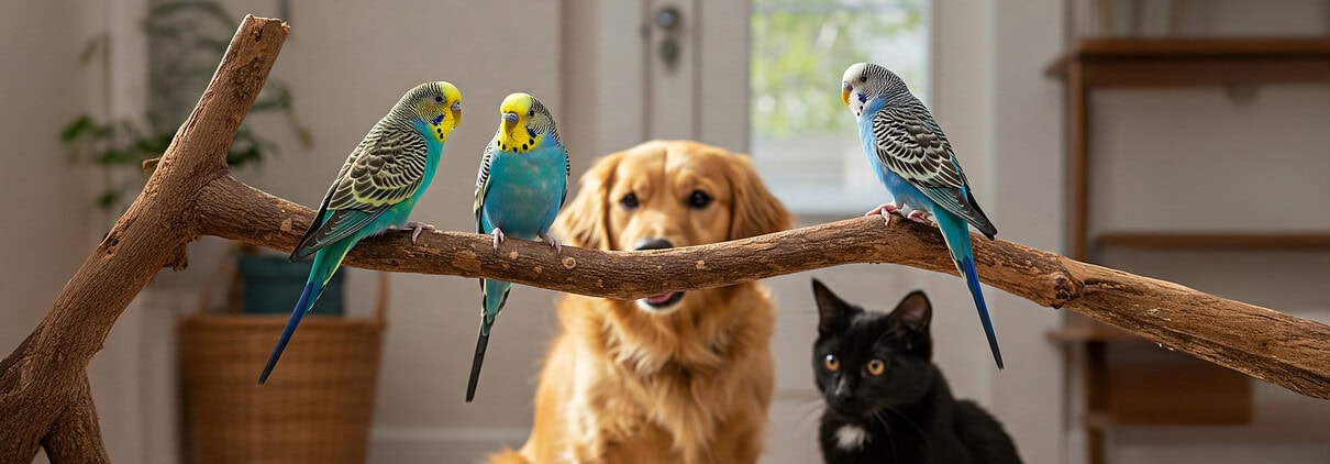 Welche Haustiere vertragen sich mit Wellensittichen?