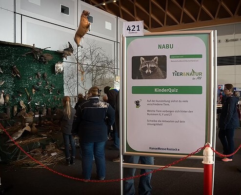 Nabu mit Quiz über Tiere auf der Naturmesse in Rostock