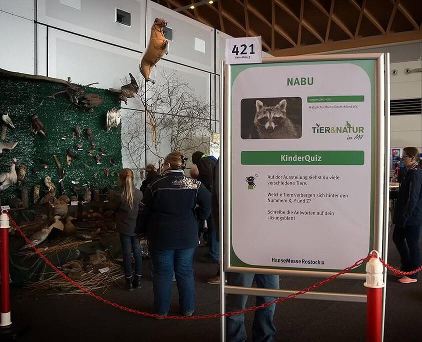 Nabu mit Quiz über Tiere auf der Naturmesse in Rostock