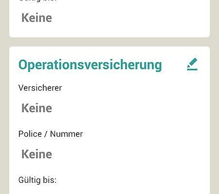 Operationsversicherungen in der Haustier-App Vetfinder