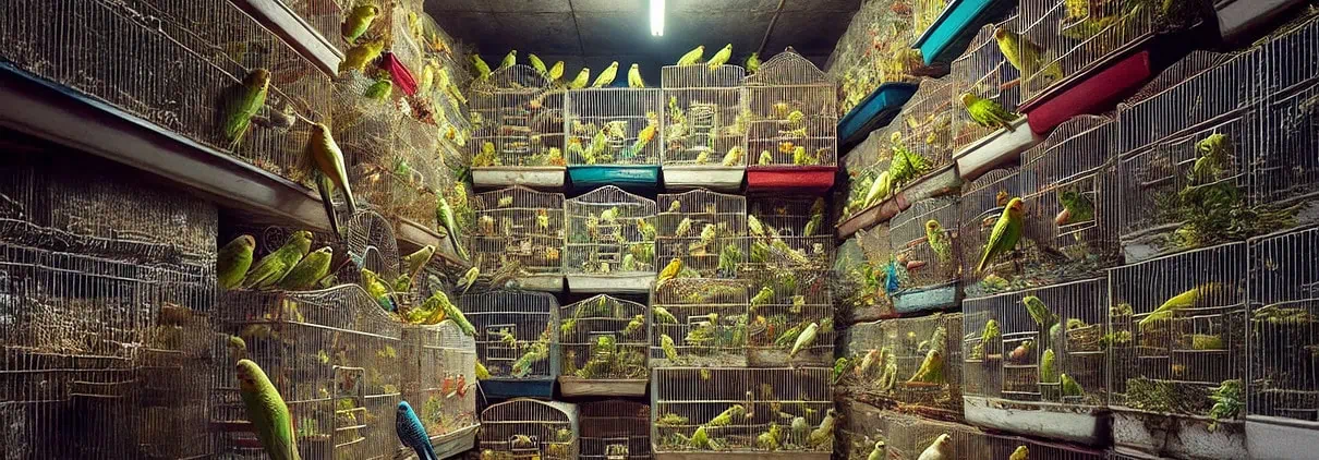 Animal Hoarding bei Wellensittichen