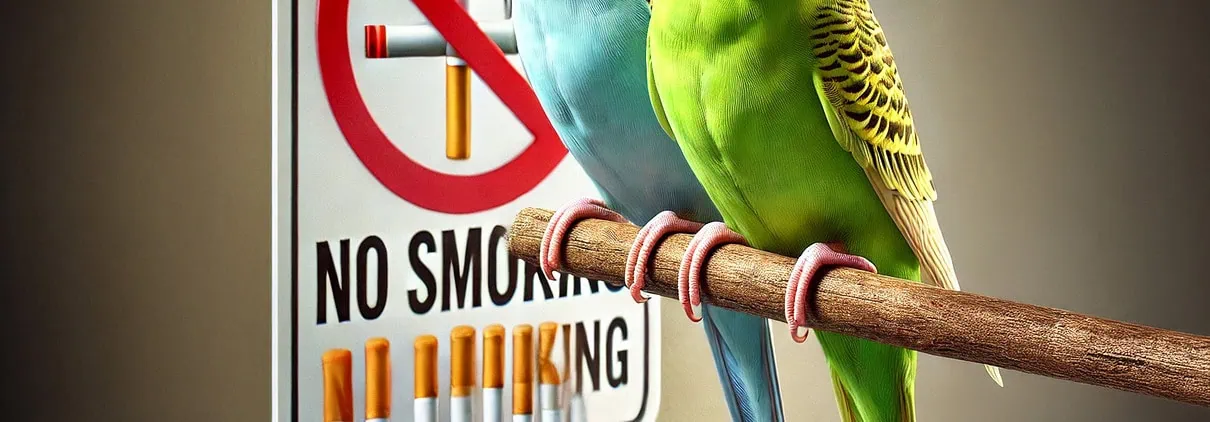 Tabakprodukte und Zigaretten stellen eine erhebliche Gesundheitsgefahr für Wellensittiche