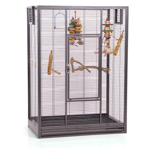 Montana Cages | Vogelkäfig Melbourne 80 - Antik erweiterbarer Käfig Voliere für Sittiche, Kanarienvögel & Finken