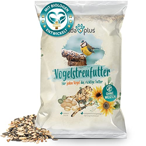 Ida Plus - Vogelstreufutter ohne Weizen für Wildvögel - Winterstreufutter - Optimale Mischung - Futter ist Weizenfrei, Fettreich & Energiereich - Vogelfutter Wildvögel Ganzjährig - Wildvogelfutter